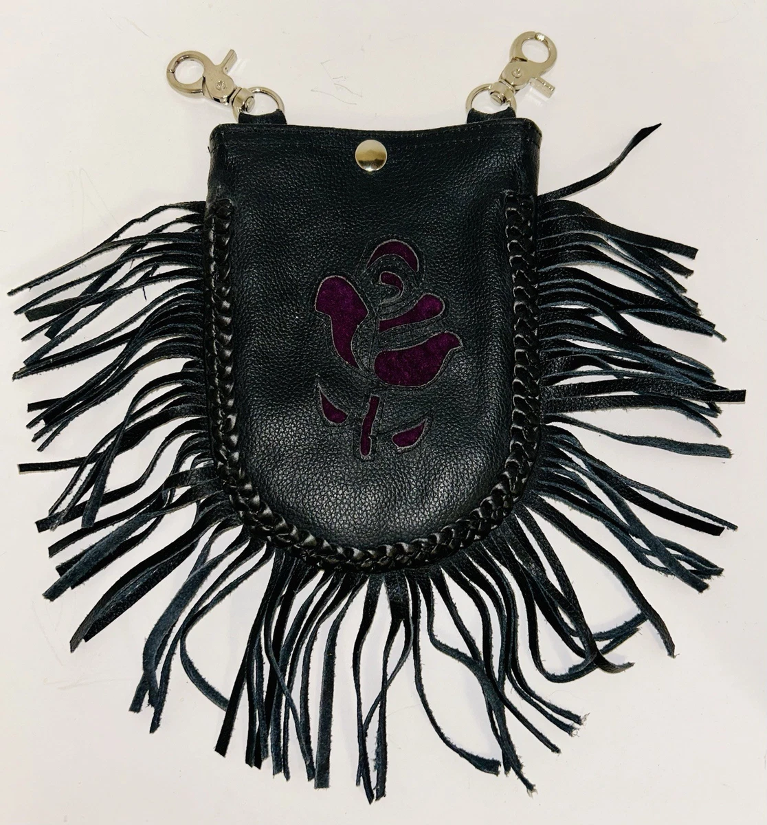 Fringe Leather Exterior Belt Bag & Fanny Pack Handbags  display picture 1