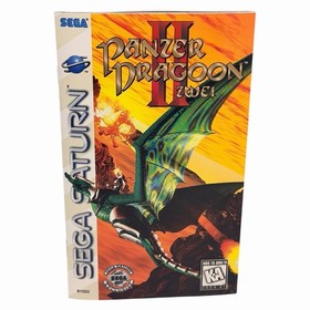 Panzer Dragoon II Zwei (Sega Saturn, 1996) CIB Complete w/ Man + Reg Card Tested