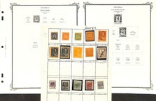 Georgia Stamp Collection on 4 Scott Specialty Pages, 1919-1922 (BB)