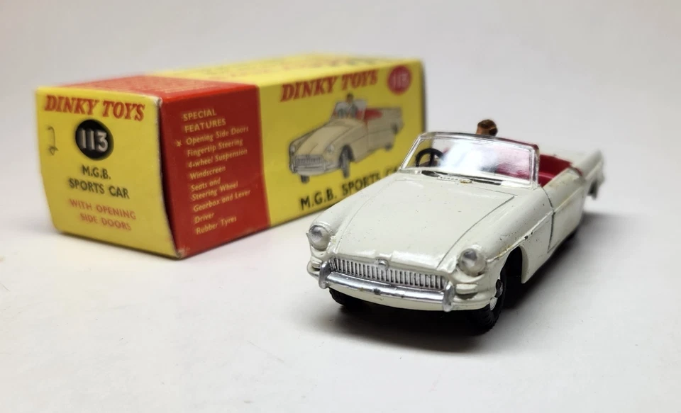 Coche deportivo MGB - Dinky Toys - escala 1/43 - 113 con caja - diecast Foto 2 de 4