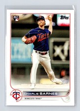 2022 Topps #641 Charlie Barnes Rookie Minnesota Twins