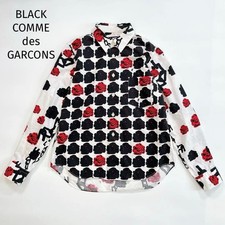 Black Comme Des Garcons Rose Long Shirt S Cotton