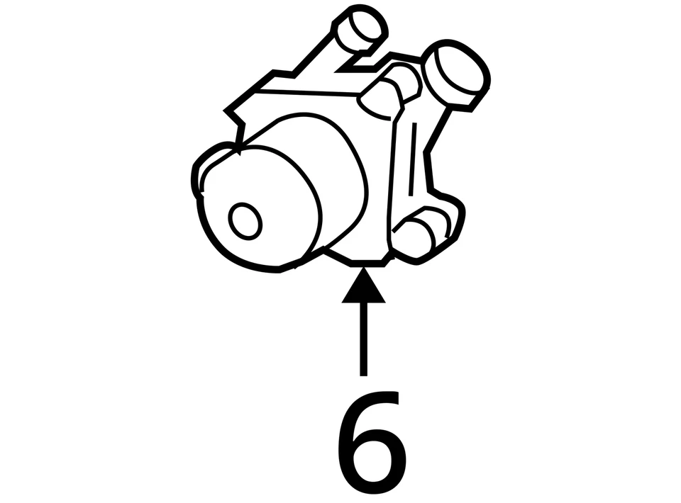 BOMBA INYECCIÓN AIRE SMOG Volkswagen Jetta Beetle 2005 05 2006 06 2007 07 1082872 Foto 4 de 4