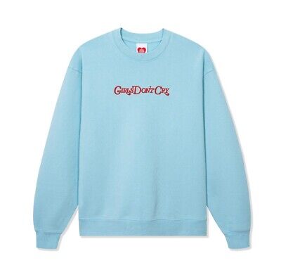 Girls Don't Cry - Verdy GDC Angel Crewneck Sweatshirt - Baby Blue Large |  eBay