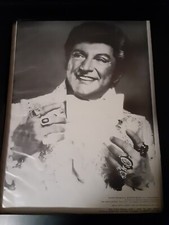 Liberace Rare Original Promo Poster Ad Framed!