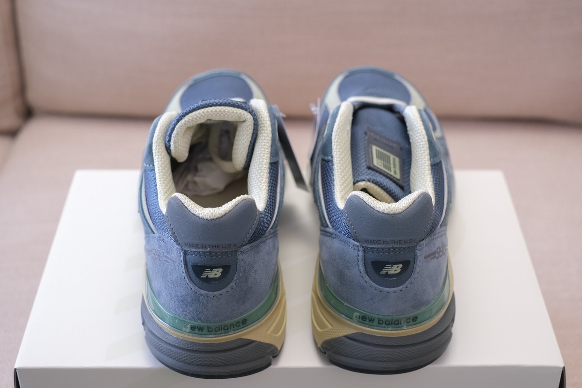 AURALEE x New Balance 990v4 Blue Trooper Indigo (MiUSA
