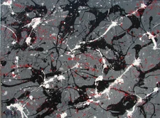 Modernist ABSTRACT PAINTING Expressionist MODERN ART THE POWER SPLASH by FOLTZ