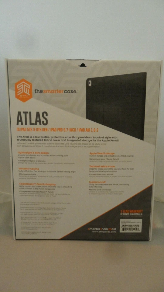 Atlas Multi-Fit Folio Case iPad 5th 6th Pro 9.7" Air Air 2 STM - Image 2 of 2