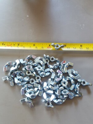 #10-24 Wing Nut No Washer Forged Zinc Plated Steel (50 pieces) New 