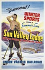 Vintage Illustrated Travel Poster Canvas Print Ski Sun Valley Idaho 8"X 10"