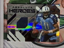 2009 Playoff Absolute Memorabilia Heroes Materials Spectrum Prime Vince Young