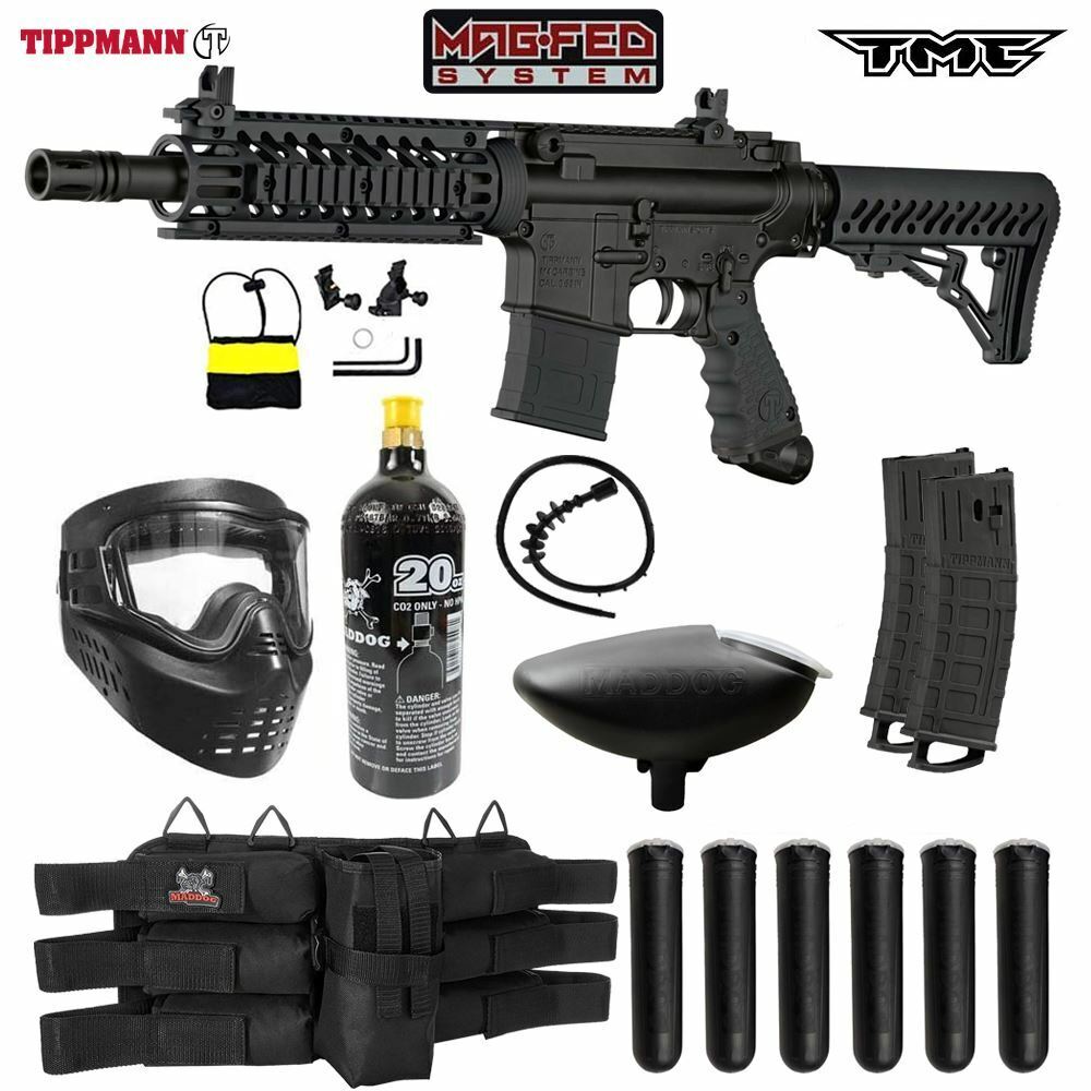 Tippmann TMC Mag Fed Sniper Paintball Marker Black