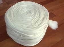 28 lb White Wool Roving, Wholesale Wool, Bulk Roving, Chunky yarn, Wool Supplier