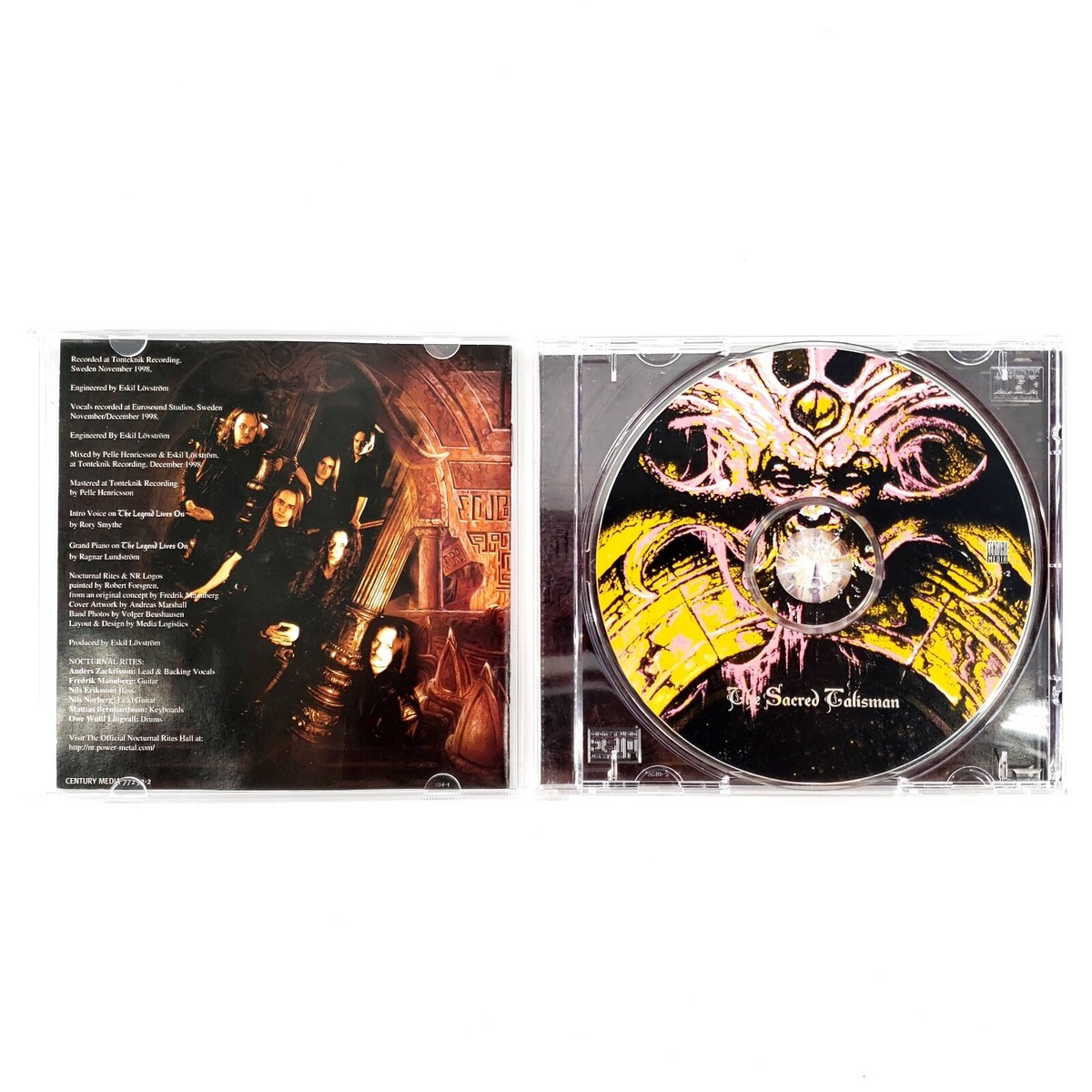 The Sacred Talisman by Nocturnal Rites (CD, May-1999, Century