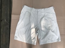 Nike Golf Fit Dry Shorts Mens Size 40 Beige Pleated Front Casual