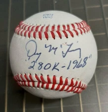 Denny McLain Autographed Signed Baseball - MLB Tigers Inscribed 280 K's - w/COA