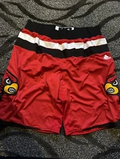 Louisville Cardinals Basketball 14/15 Red Black Game Used Adidas Shorts 3XL + 2