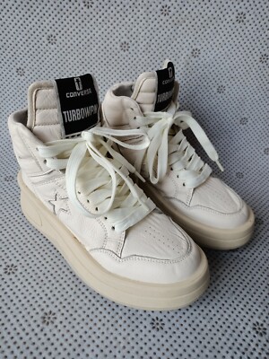 Rick Owens DRKSHDW Converse Turbowpn Leather High Trainers 3 Rick Owens DRKSHDW Converse Turbowpn Leather High Trainers 3