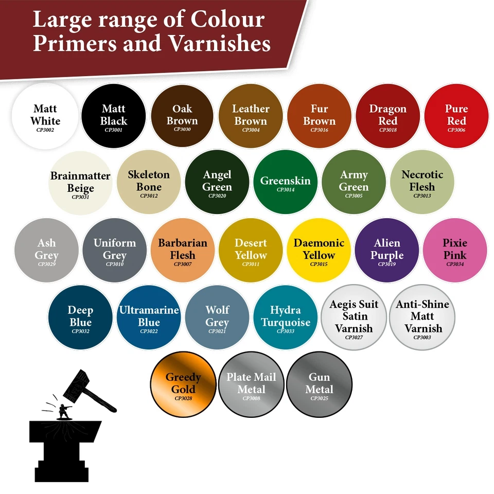 THE ARMY PAINTER ArmyPainter | Spray Primer | Variety of Colours | Primer for Miniatures & Models