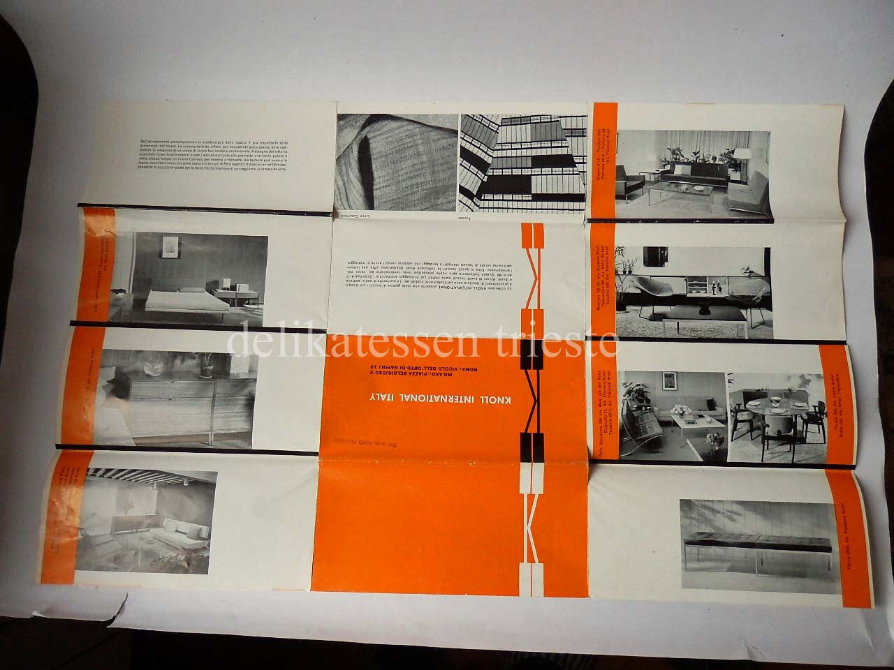 KNOLL INTERNATIONAL ITALY old vintage brochure