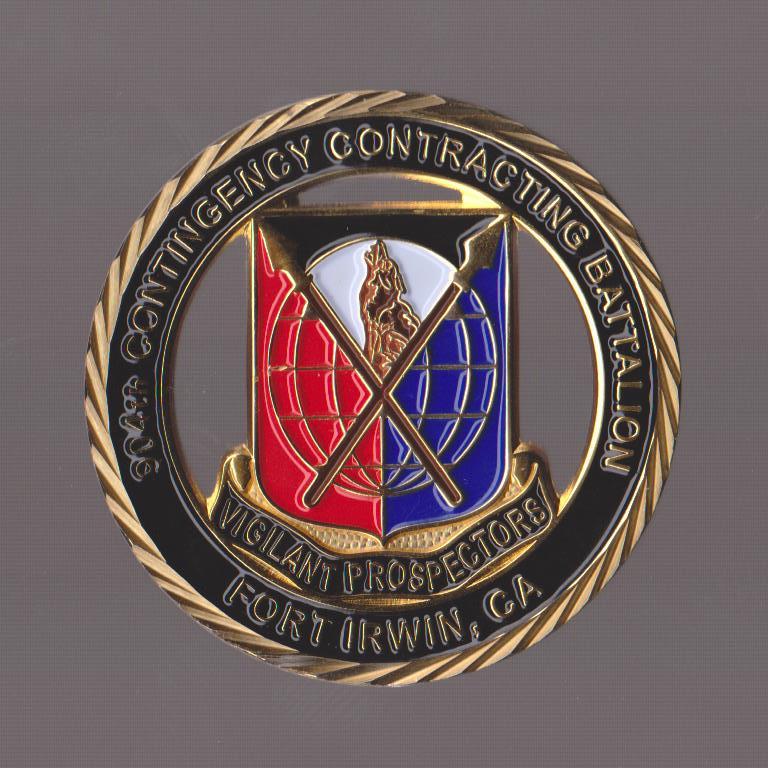 904th  Contingency Contracting Battalion  Contracting Challenge Coin 2 