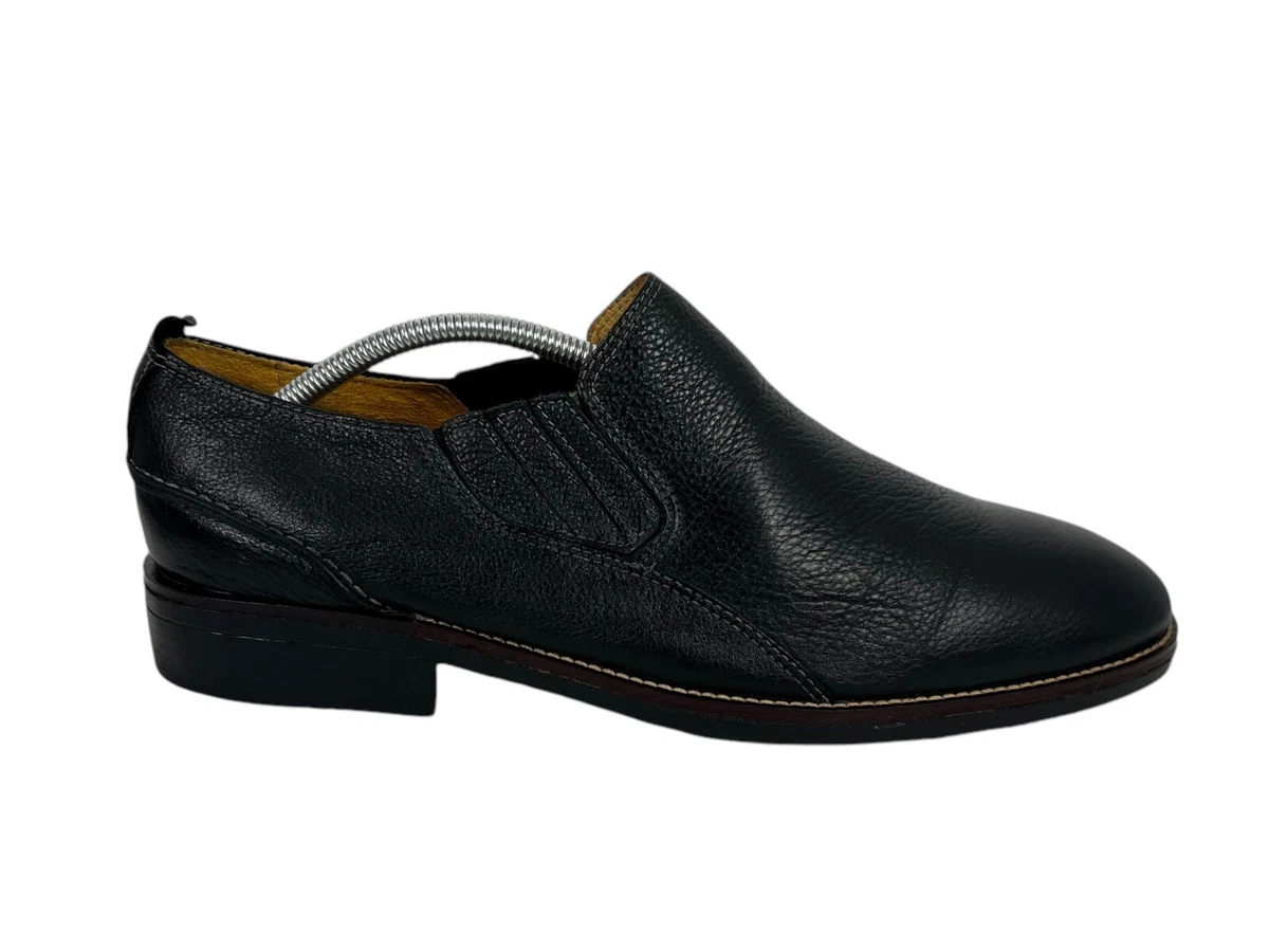 Sandro Moscoloni Leather Slip On Dress Shoe Mens 11.5 D Black Made In Brazil EUC Sandro Moscoloni Leather Slip On Dress Shoe Mens 10.5 D  main image 3