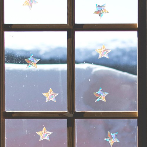 8 Stück Fensteraufkleber, statische Regenbogen-Fensteraufkleber, - Bild 9 von 12
