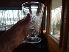 Duncan Miller Clear Sandwich Glass ICED TEA GLASS excellent cond