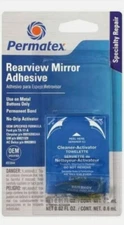 Lot of 6 PERMATEX STRENGTH REAR VIEW MIRROR ADHESIVE (Fresh Arrives weekly)