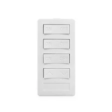 XP4D-W-NS NEW STYLE 4 BUTTON KEYPAD, 3 ON/OFF, 3 SEQUENCED CODES, 1 DIM CONTROL,