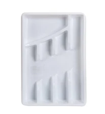 SILVERWARE FLATWARE ORGANIZER TRAY - UTENSILS -  STORAGE - KITCHEN - NEW white