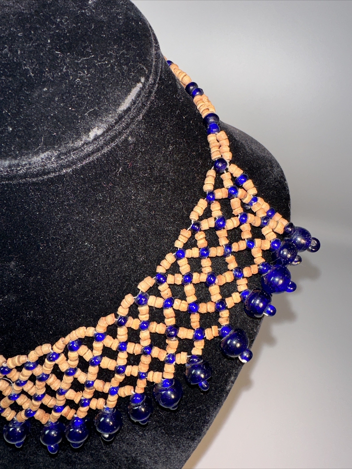 Beaded Statement Necklace. Hand Crafted. - image 5