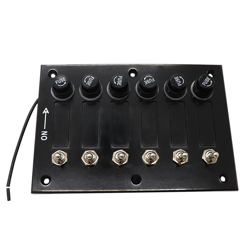 Marine 6P Bakelite Toggle Switch Panel With Fuses For Boat 12V/24V eBay