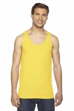 2408 Fine Jersey Tank Shirt By American Apparel sunshine size XS