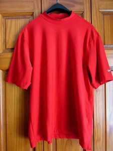 nike red turtleneck