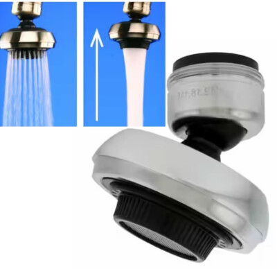 NEW Bubble-Stream 2.2/1.8 GPM Dual-Thread Spray Aerator Brushed Nickel ...