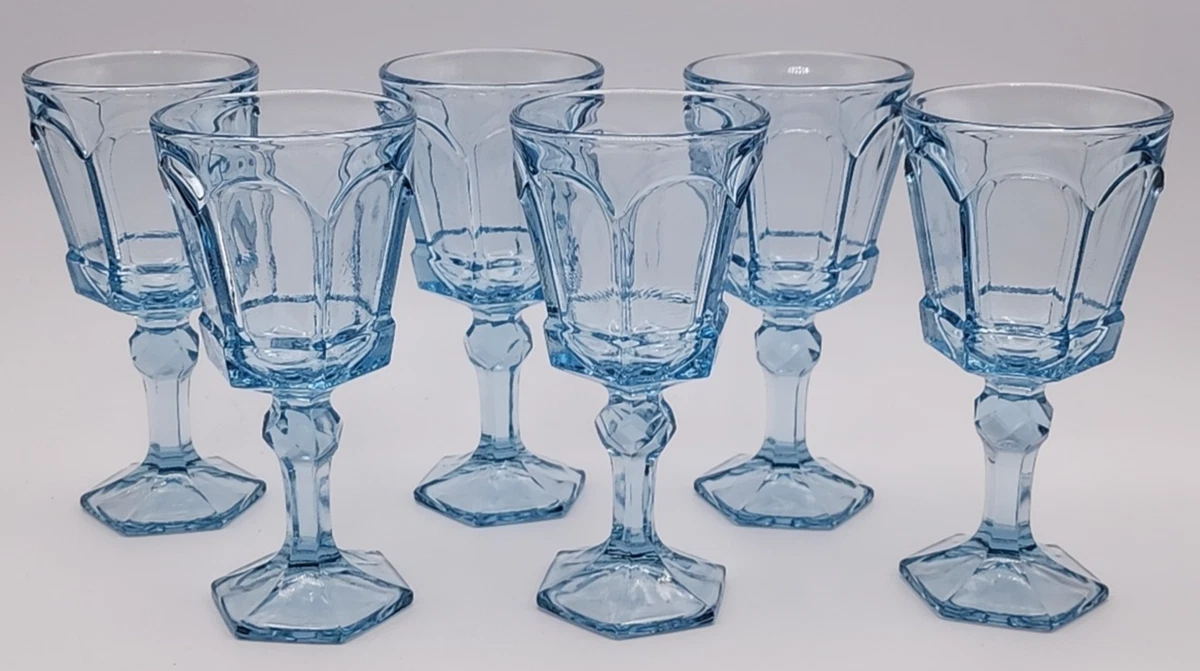 Blue Glass Wine Glasses for sale | eBay