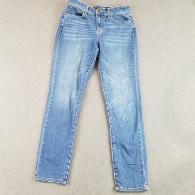 Boston Proper Jeans Women's Sz 7 Blue Wash Normcore Stretch Skinny Comfort Retro