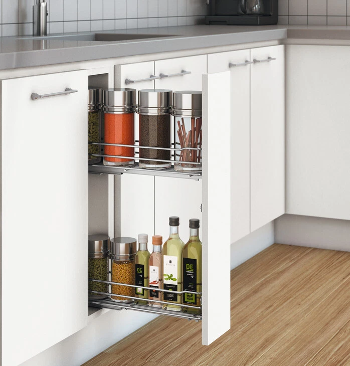 Häfele Armario Base Frontal Extraíble toallero Cocina Armario Extracto 15Er Paño - Imagen 2 de 4