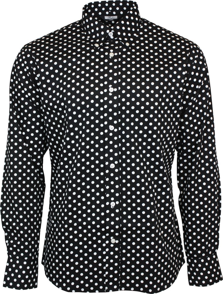 Camisa De Manga Larga A Rayas Negra, Púrpura Y Mostaza Con