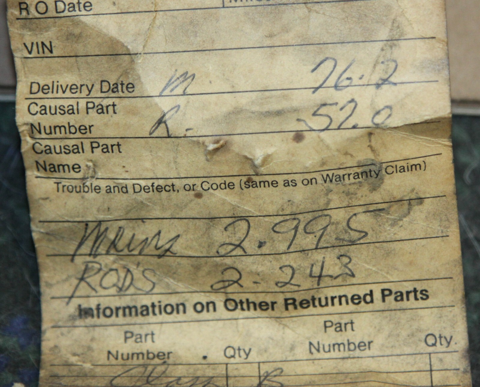 CITROEN SM MASERATI MERAK 2.7 3.0 CRANKSHAFT USED 