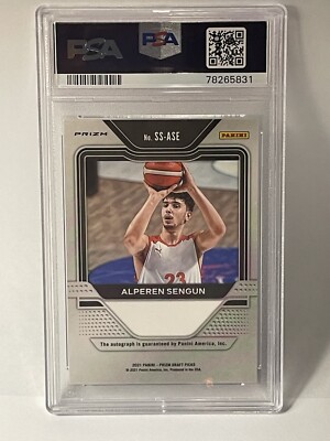 2021-22 Panini Hyoer Prizm Alperen Sengun Rookie Auto Autograph RC 