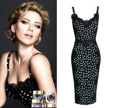 SALE! $9550 RUNWAY STATEMENT! DOLCE & GABBANA ITALY Silk dress size 42-44