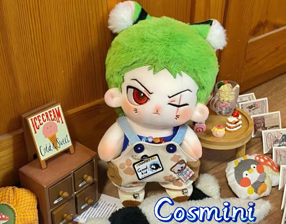 In Stock ONE PIECE Zoro 20cm Plush Doll Dress up Toy Anime Plushie