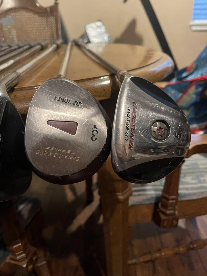 Yonex V-Mass 400fl Iron Set 4-9 Yonex cyperstar P Wedge 2 Drivers RH W Flex Grap - Image 4 of 4