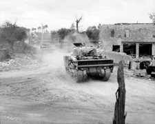British Army Tank in Normandy 1944 8"x 10" World War II WW2 Photo 627