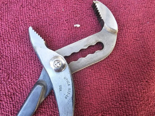 Vintage Utica 10" Slip Joint Water Pump Pliers 517-10, New Old Stock - 第 6/6 張圖片