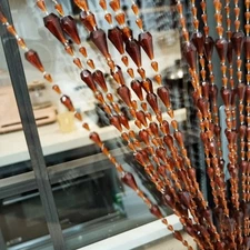 Beaded Curtain Doorways Acrylic Hanging Door Beads String Curtains Tassel Roo...