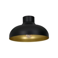 Deckenleuchte E27 Schwarz Gold Ø 40 Cm Metall Modern Deckenlampe