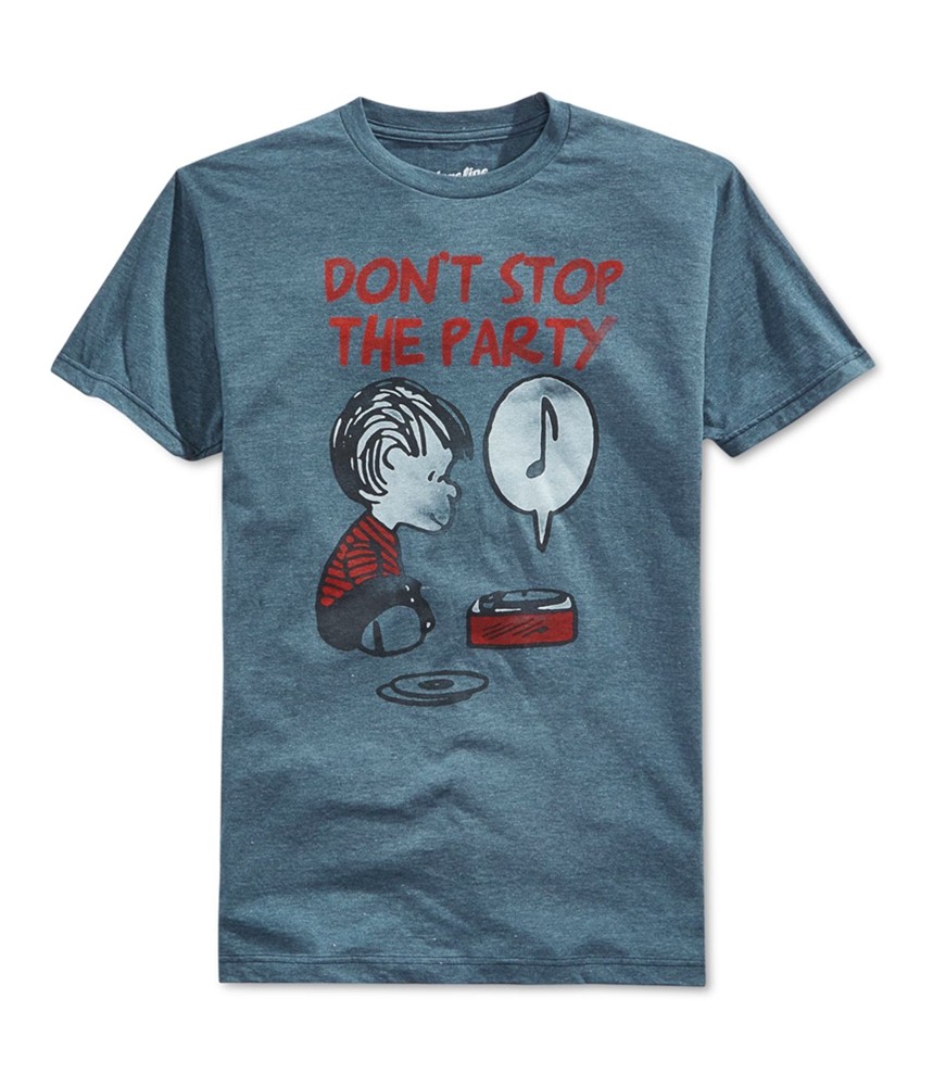 Футболка с графическим рисунком Mighty Fine Mens Dont Stop The Party, синяя, маленькая